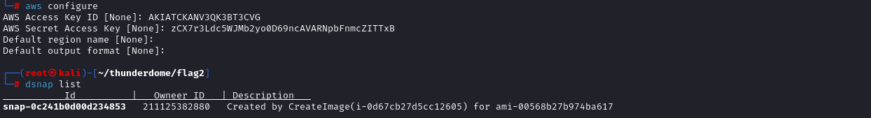 Dsnap Instead of using pacu ebs__download_snapshots we can also use dsnap (a library used by the