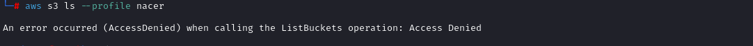 From the above output we have the following AWS information: Username: nacer@massive-pharma.com AWS account