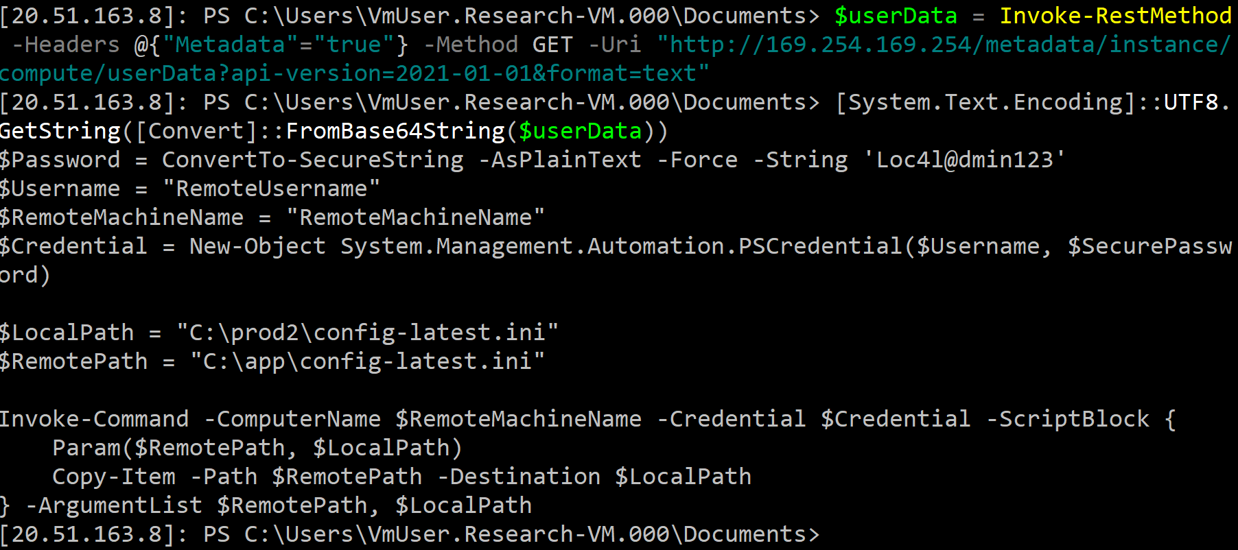 [System.Text.Encoding]::UTF8.GetString([Convert]::FromBase64String($userData))