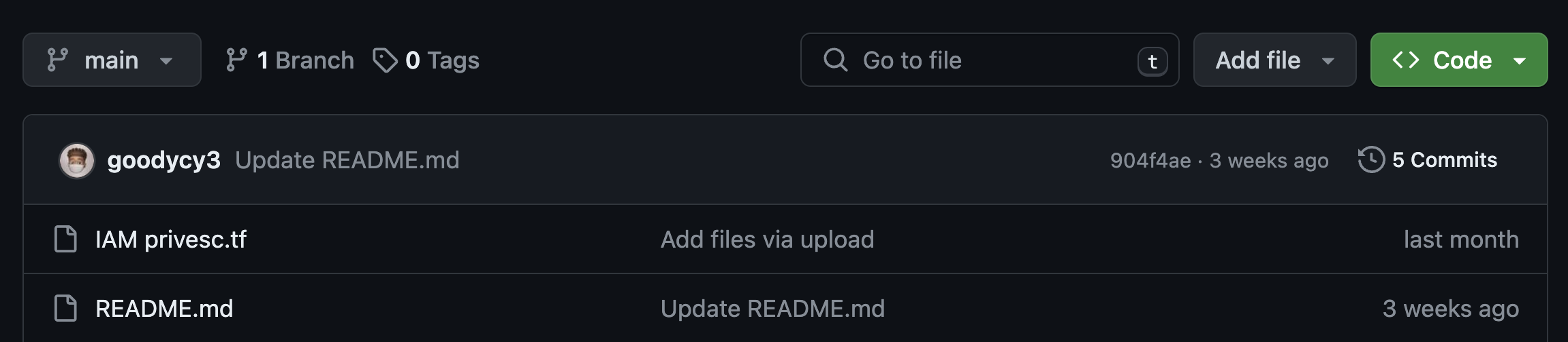 The terraform code on GitHub creates the two IAM users. AWS keys are created for one of the IAM users (Bob).