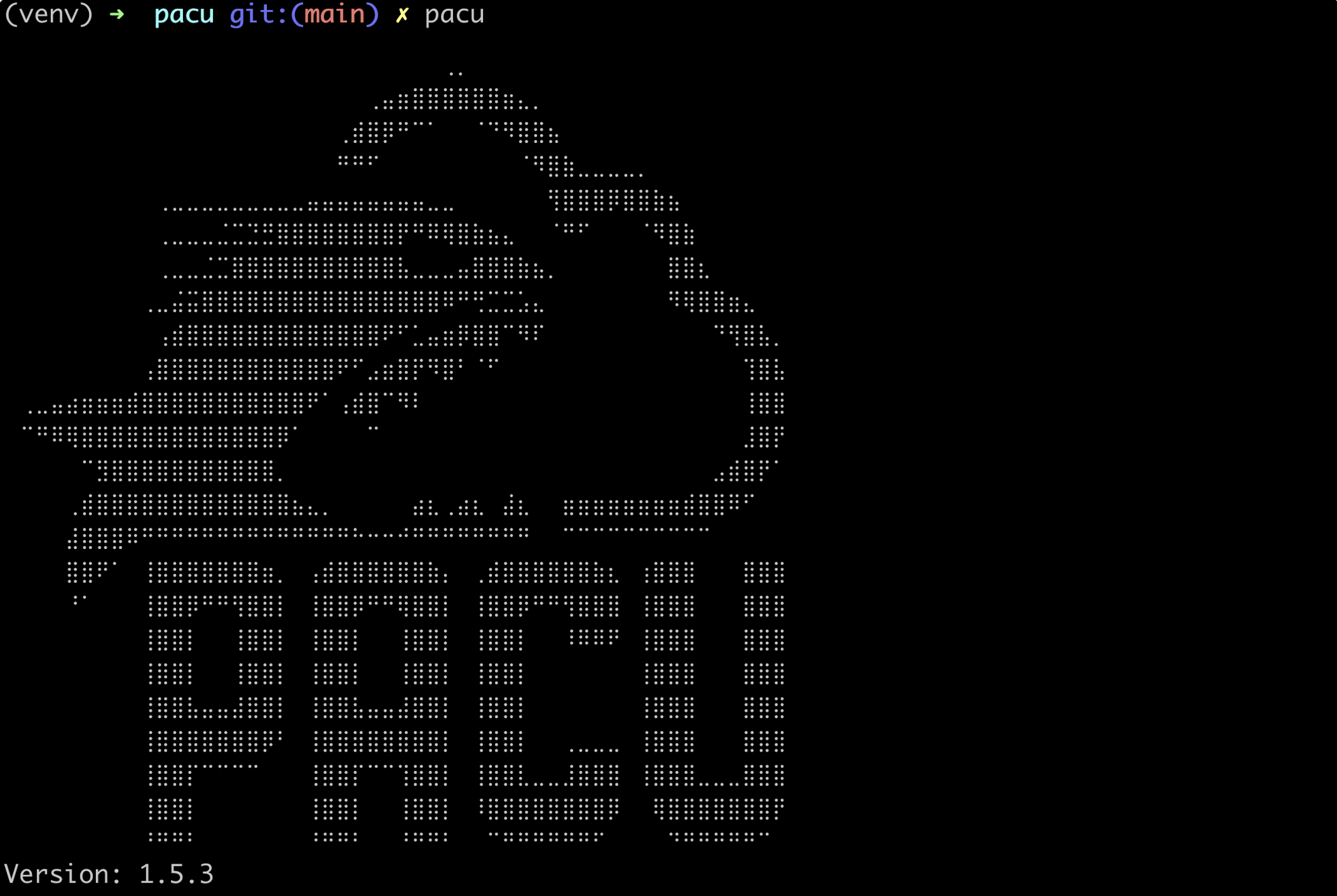 $ mkdir pacu && cd pacu $ pip3 install virtualenv $ source venv/bin/activate $ pip3 install pacu