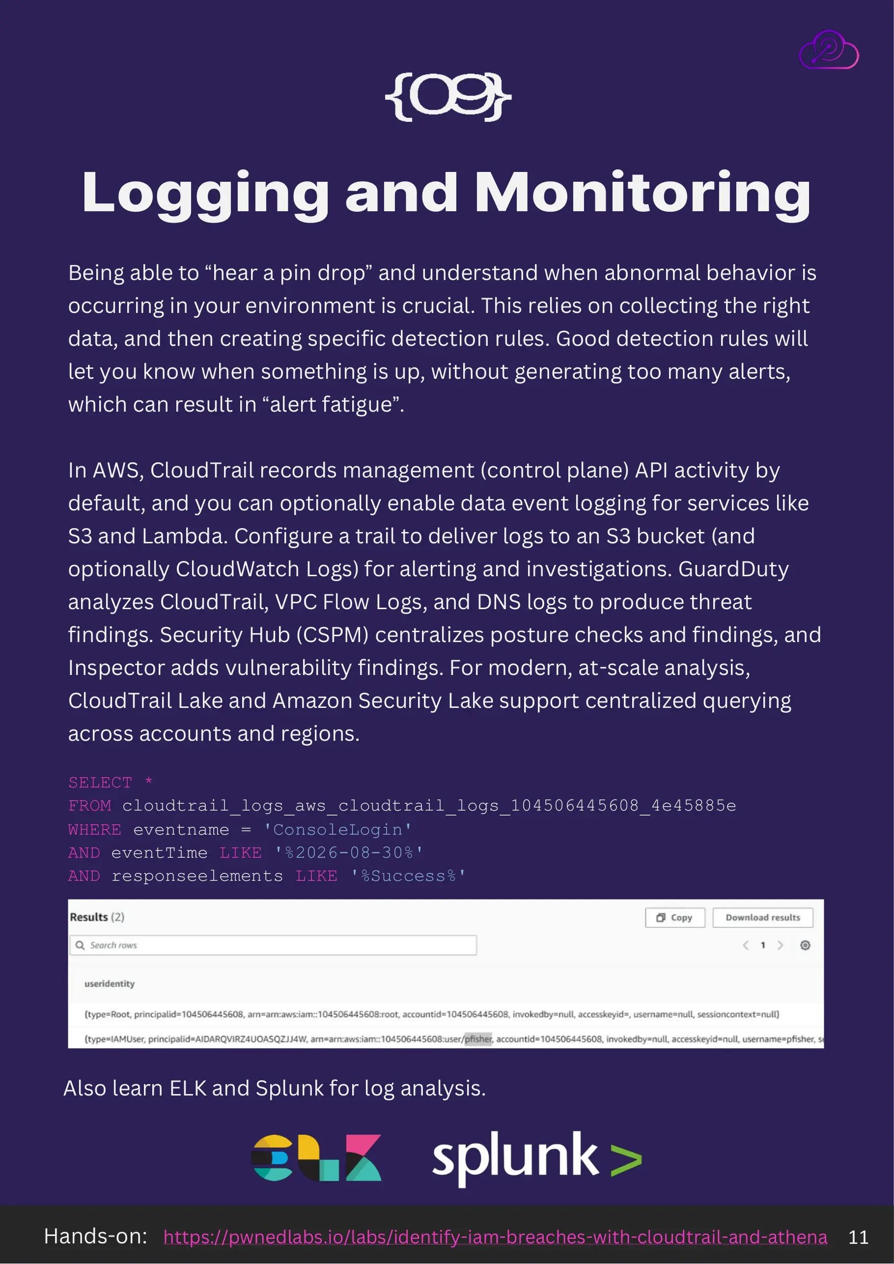 Step 09, logging and monitoring with CloudTrail, GuardDuty and Security Hub