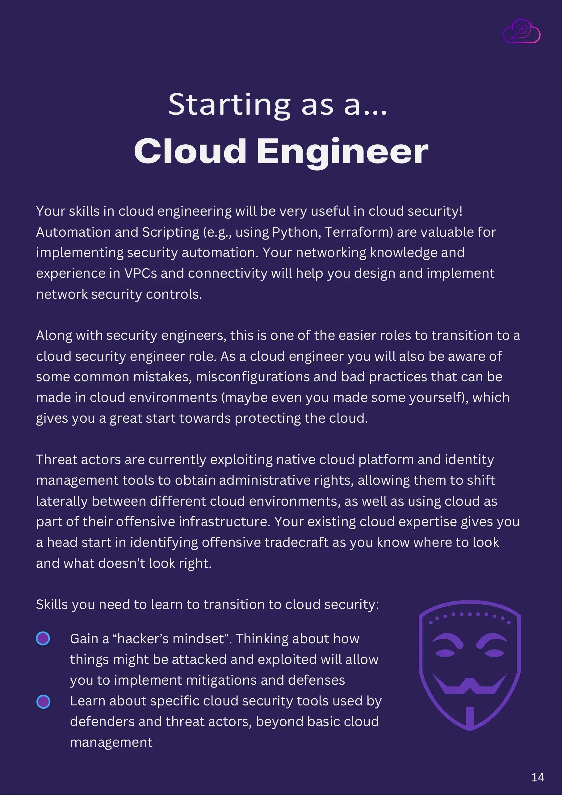 Starting as a cloud engineer