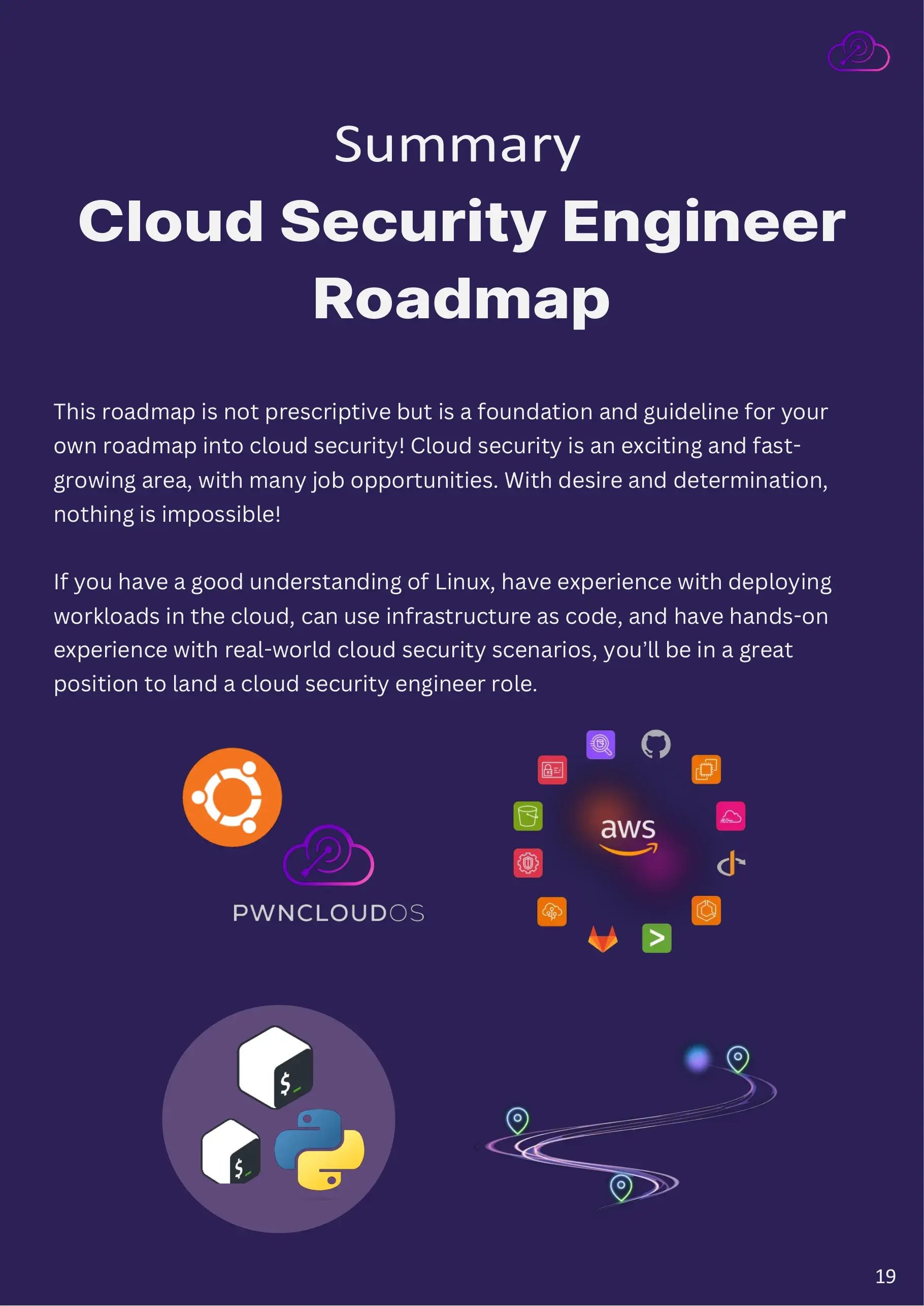 Summary of the cloud security engineer roadmap