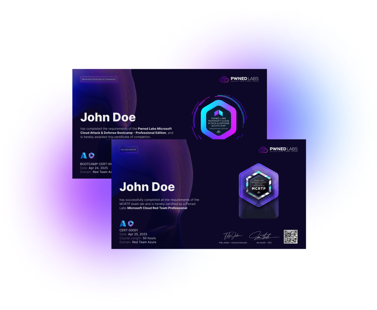 Azure Red Team Certification (MCRTP) badge
