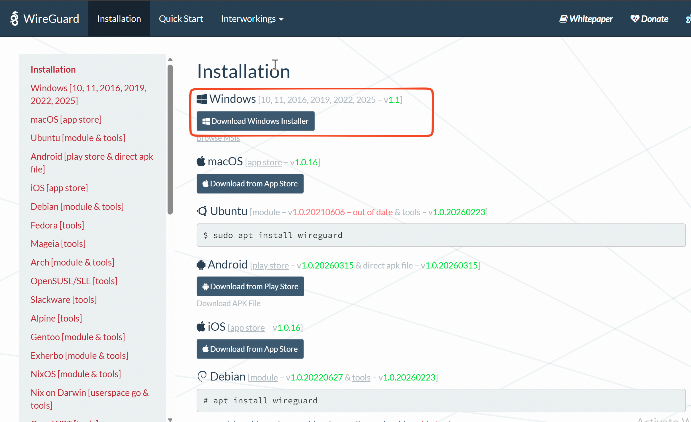 WireGuard for Windows - Import tunnel(s) from file
